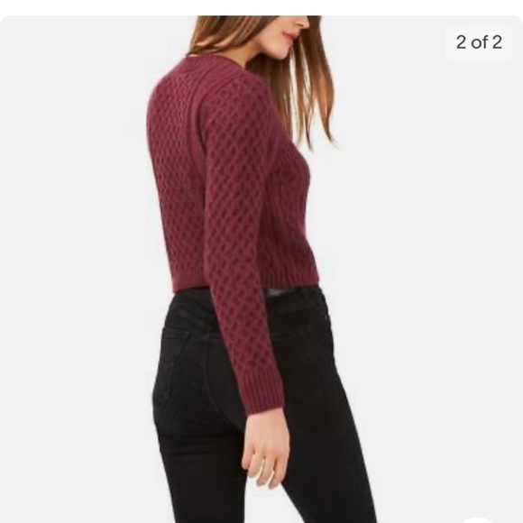 1.State Cableknit Cutout Women’s Sweater XS - Picture 2 of 2